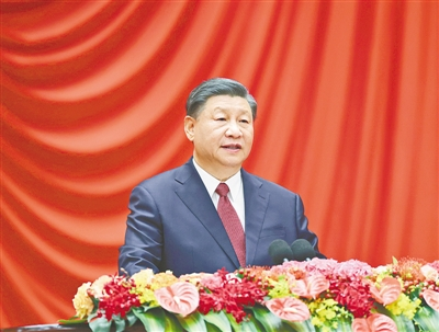 慶祝中華人民共和國成立74周年招待會在京舉行 <br/>習(xí)近平發(fā)表重要講話 李強(qiáng)主持 趙樂際王滬寧蔡奇丁薛祥李希韓正出席